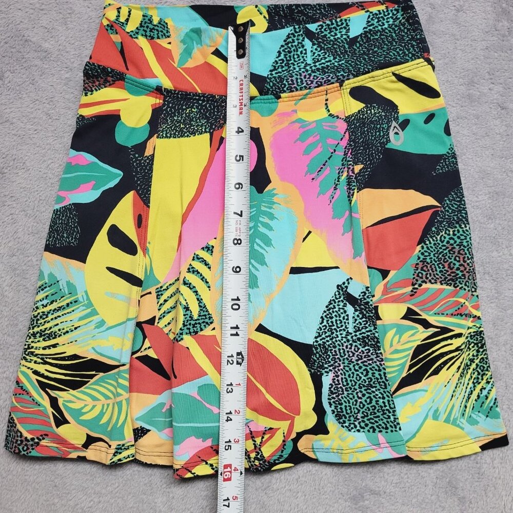 Dona Jo Skort Womens 1 Skirt Tropical Golf Tennis Pickleball Casual - Picture 4 of 9
